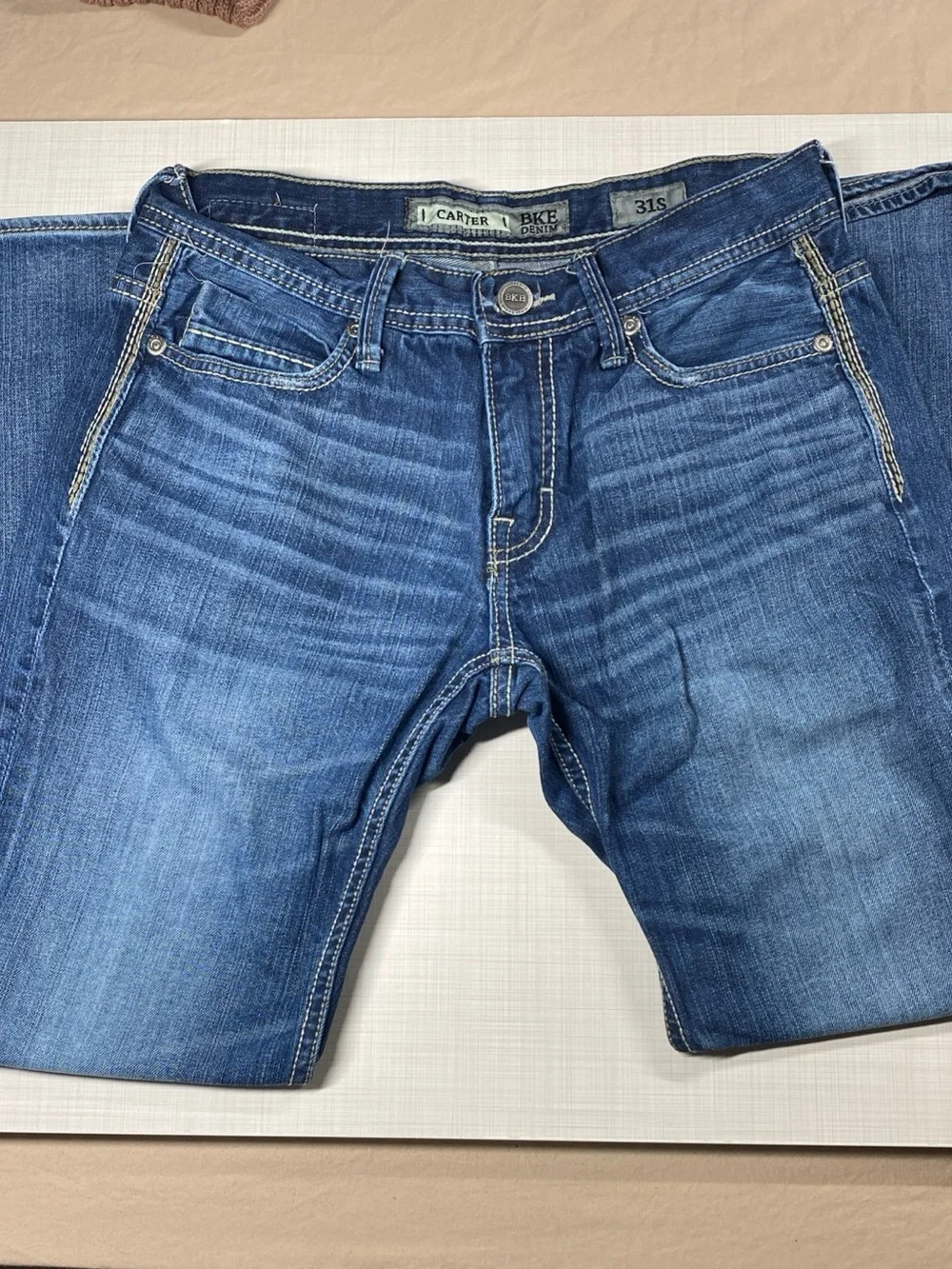 BKE Buckle Carter Boot Jeans 32x29 medium blue